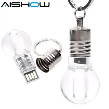 Лампа pendrives 4 ГБ 8 ГБ 16 ГБ 32 ГБ 64 ГБ свет лампы USB Flash диск кольцо для ключей