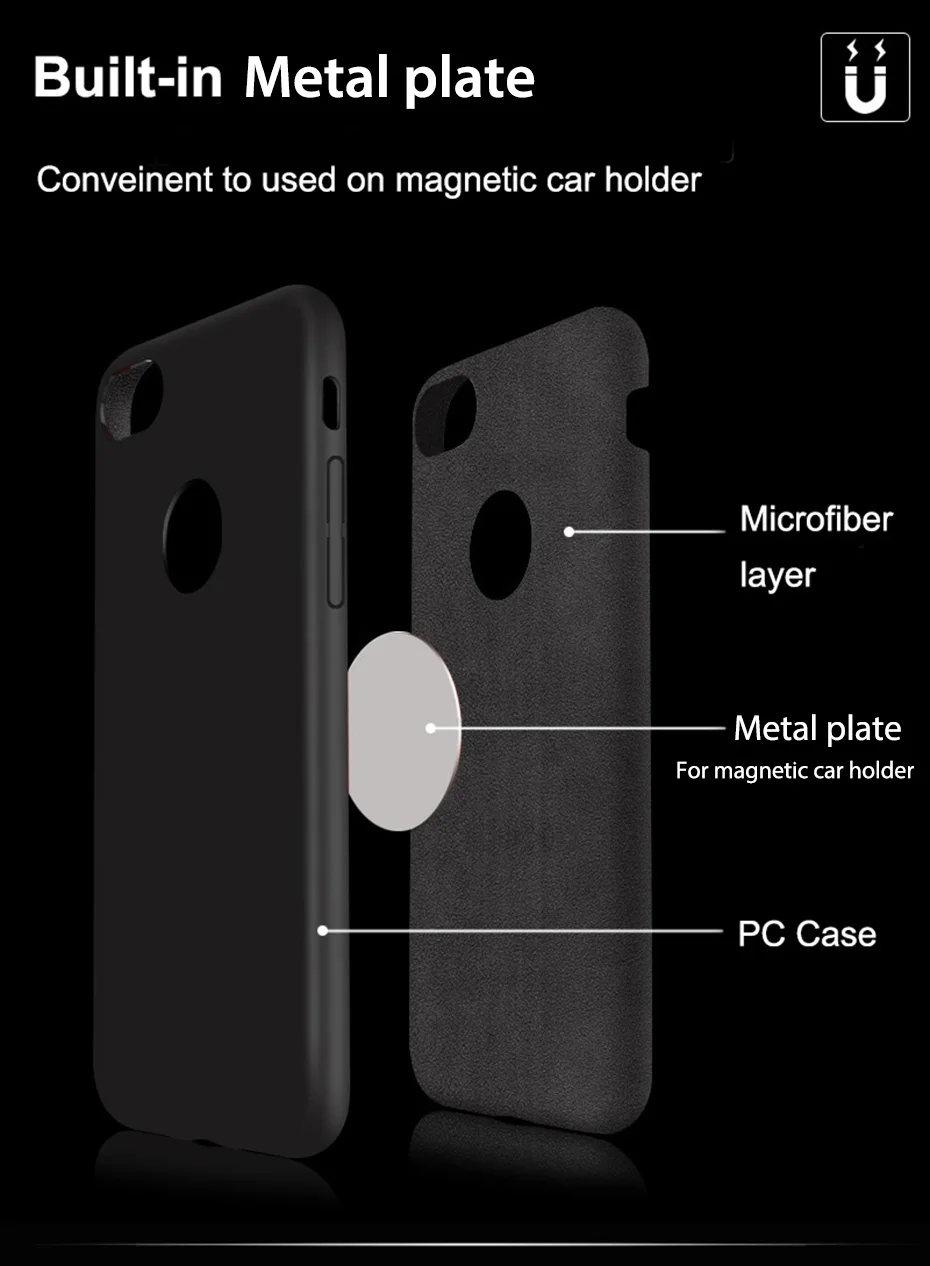 PC Case for iphone with metal plate (11)