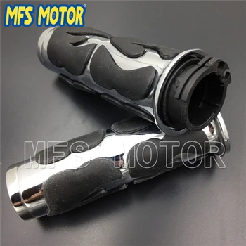 

Motorcycle Chrome Flame Hand Grip for Suzuki Intruder Boulevard C90 C50 M50 Volusia Marauder 800