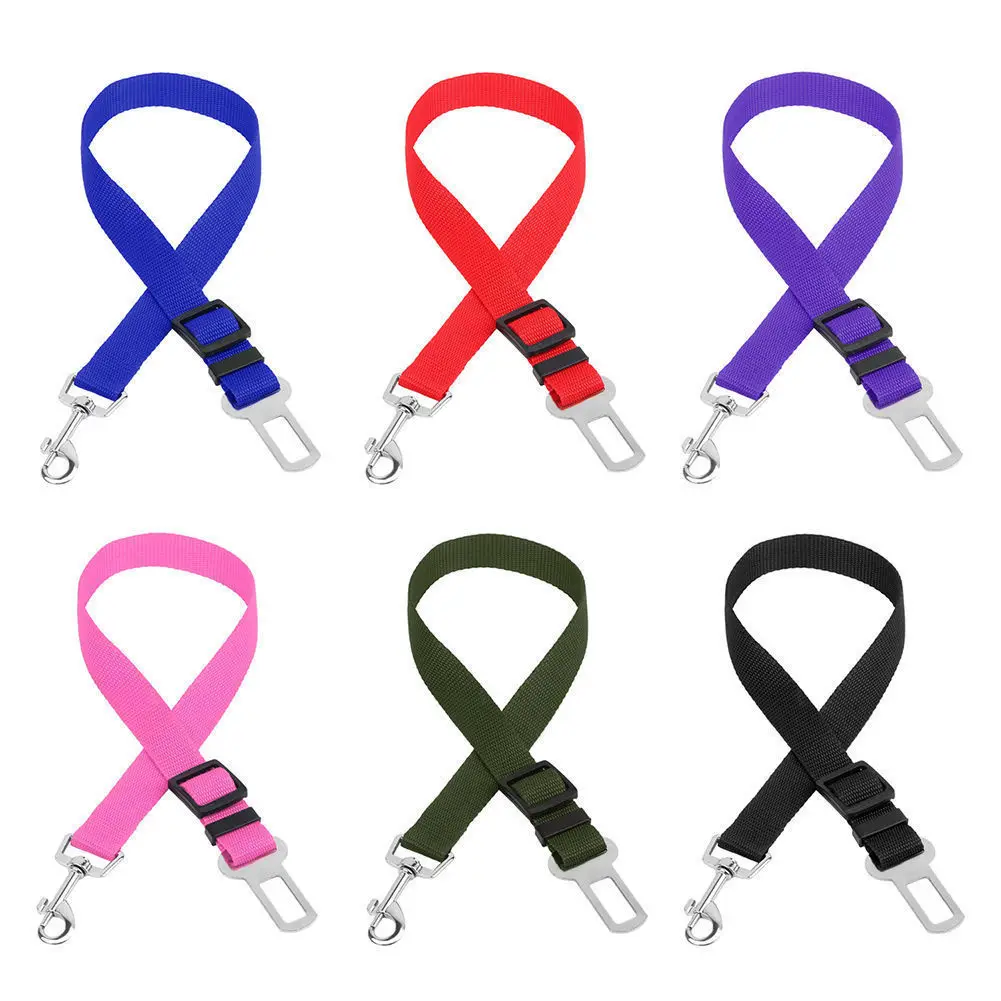 

Pet Puppy Dog Car Vehicle Seat Belt Cat Safety Harness Restraint Lead Adjustable