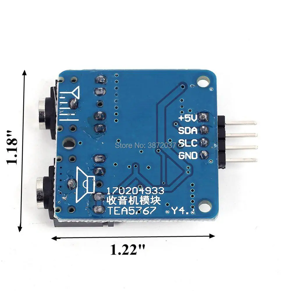 DIYmall TEA5767 стерео модуль fm-радио с телескопической антенной 76-108 МГц для Arduino TDA1308 усилитель для наушников чип