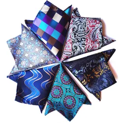 25*25cm Men's Business Suits Pocket Square Handkerchiefs for Wedding Fashion Plaid Hankies Mens Pocket Towel Christmas Gift 25*25cm Men's Business Suits Pocket Square Handkerchiefs for Wedding Fashion Plaid Hankies Mens Pocket Towel Christmas Gift