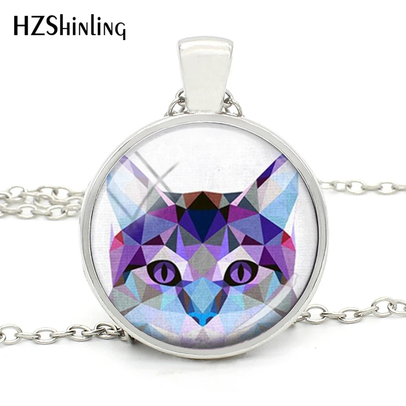

2018 Fashion Geometric Deer Necklace Geometric Cats Necklace Art Rabbit Pendant Gorilla Polygon Sloth Pendant Necklace