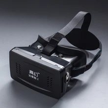 RITECH II Head Mount Plastic Version VR Virtual Reality Glasses Magnet Control Google Cardboard for 3D Movies Games 3.5-6 Phone
