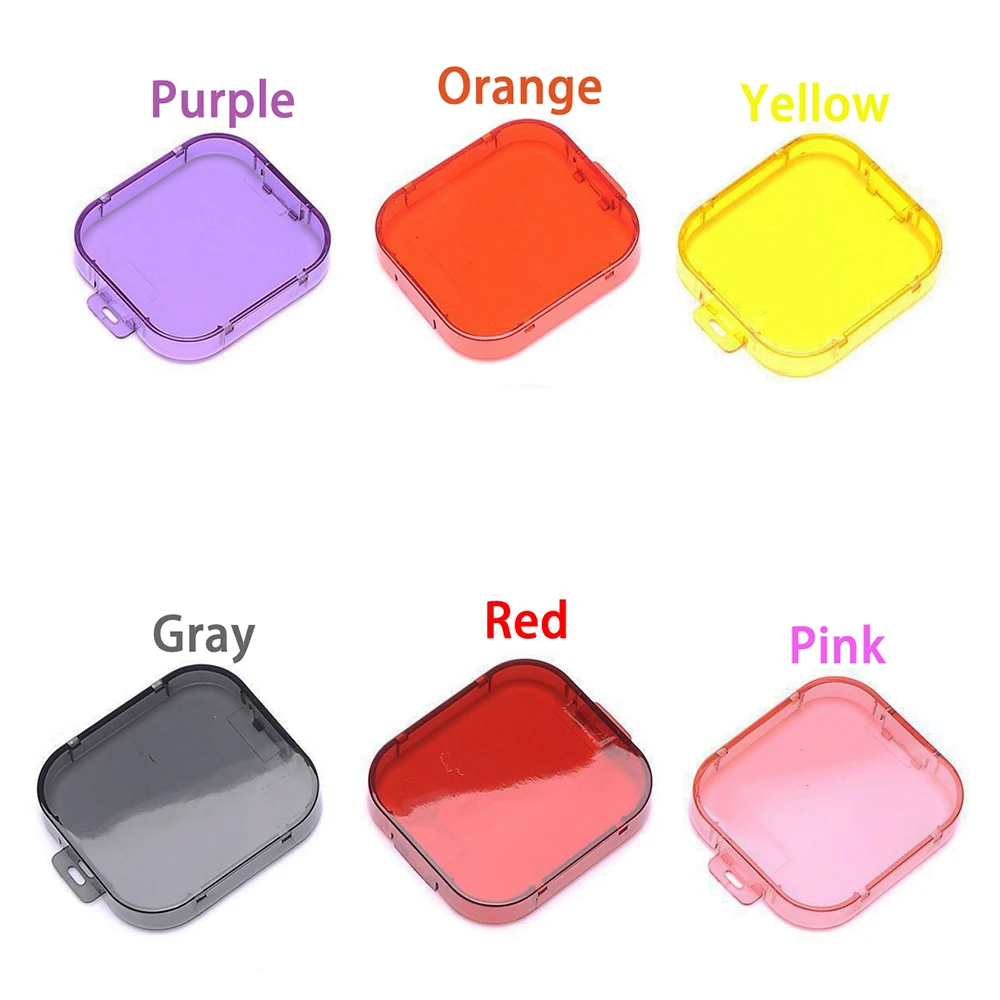 

Sea Water Diving Housing Purple Yellew Orange Gray Pink Red Color Filter for Gopro Hero 3 for SJ4000 Accessories x1