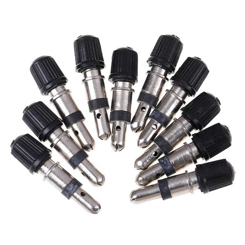 

10 pcs Bicycle Valve Presta Core Removable German Without Tubes Tubeless Copper