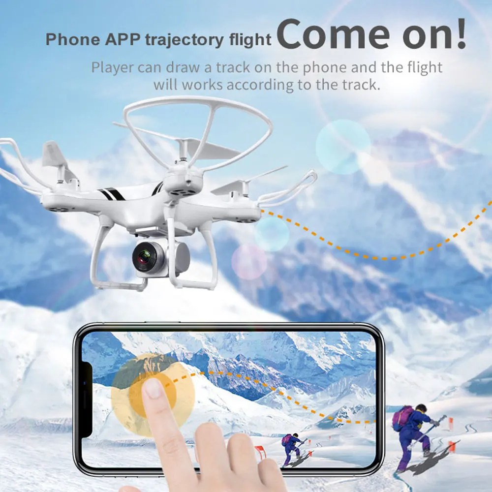 Дрон Lensoul с камерой 2 Мп HD FPV Wifi передача в реальном времени высота удержания 20