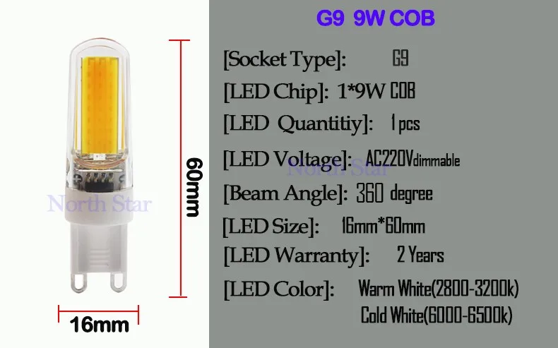 Супер яркость 220 В G4 G9 E14 3 Вт 6 Вт 9 Вт COB Светодиодная лампа 360 градусов светодиодный прожектор Замена галогенной люстры угол луча 360