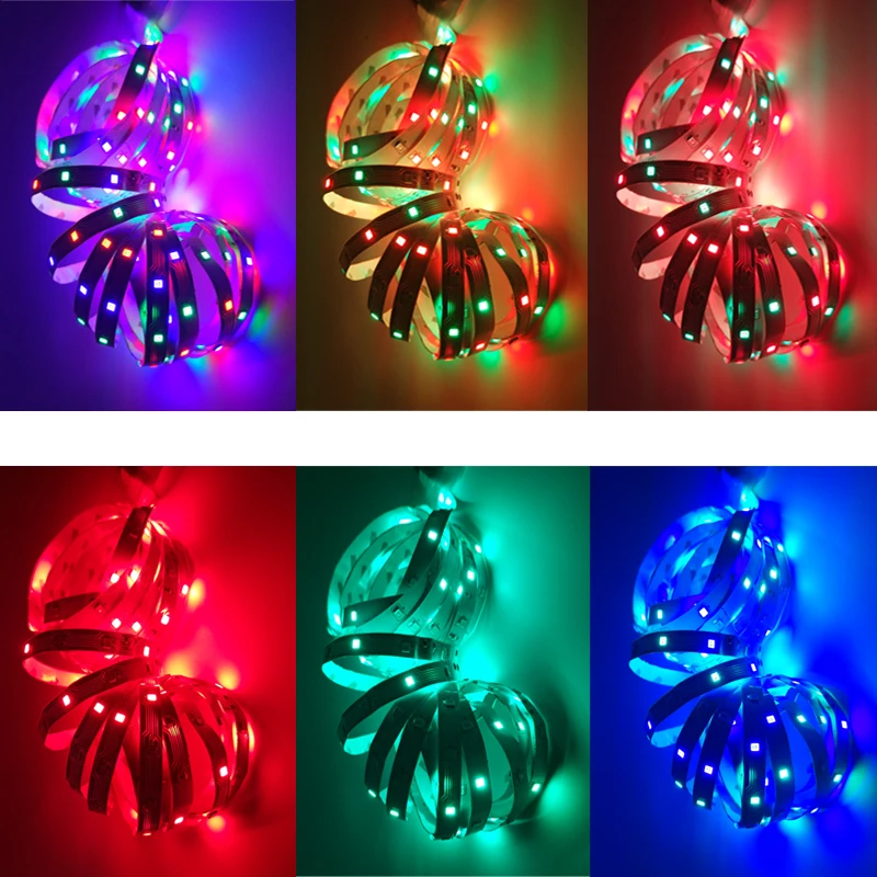 Светодиодная лента светильник RGB RGBW SMD 5050 водонепроницаемая гибкая светодиодная