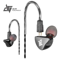 Оригинальные наушники AUGLAMOUR R8 HIFI Super Bass в ухо, металлические наушники с ушным крюком, обновленные HIFI наушники, гарнитура для iPhone