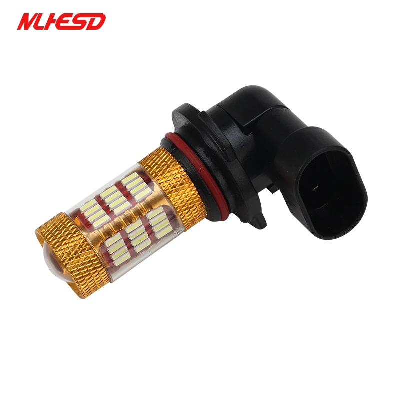 2X HB4 9005 9006 60SMD 4014 Cree чип с объективом супер белый светодиодный лампы 6000K AC12V/24V 15W