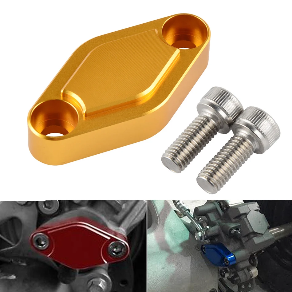 NICECNC Motorcycle ATV Parking Brake Block Off Plate For Suzuki LTZ 50