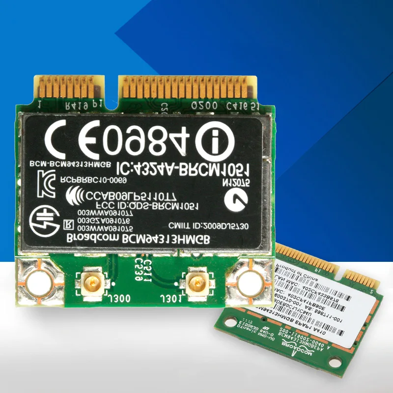 2018 Половина мини PCI E 802.11n Bluetooth Wifi карта BCM94313HMGB 600370 001 для DELL HP|Сетевые карты| |