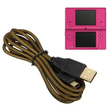 1,5 м позолоченный порт USB кабель питания для зарядного устройства для nintendo для DSi DSiXL DSiLL для 3DS/XL/LL NDSI/NDSILL USB Кабель зарядного устройства