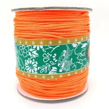 

Free Shipping,160m/Roll,1.5mm Neon Orange Macrame Nylon Cord Beading Thread Findings For Jewelry Making