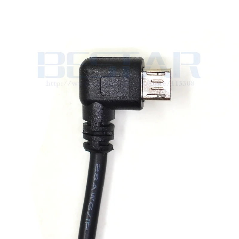 25 см Mini USB Тип B разъем к Micro 5 Pin 90 градусов прямоугольный конвертер OTG адаптер