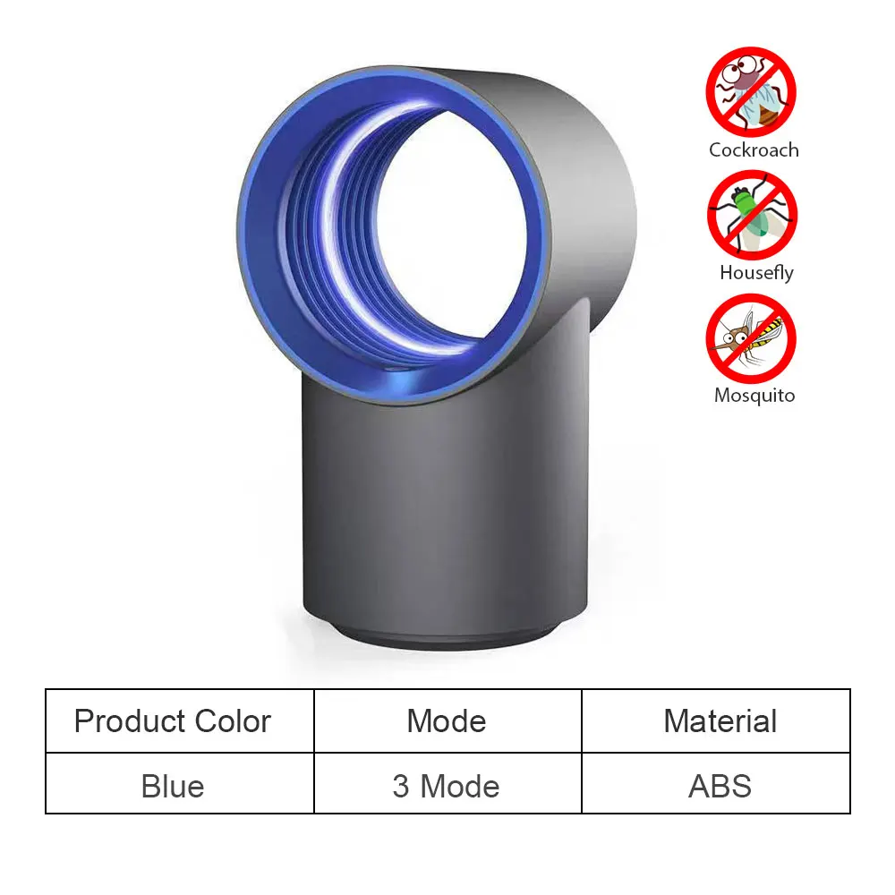 CHIZAO Электрический комаров убийца лампа Электроника usb анти ловушка для насекомых светодиодный ночник лампа Жук Насекомое убийца огни вредителей - Цвет: Blue