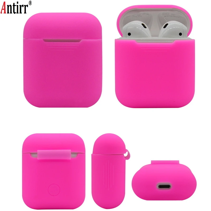 

Soft Silicone Case For Apple Airpods Shockproof Cover For Apple AirPods Earphone Cases Ultra Thin Air Pods Protector Case