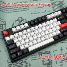 5-Surfaces dye sub keycap cherryprofile PBT это не механическая клавиатура, а просто keycap cherry profile pbt keycaps mechanical
