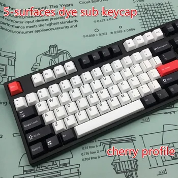 

5-Surfaces dye sub keycap cherryprofile PBT It's not a mechanical keyboard Just a keycap cherry profile pbt keycaps mechanical