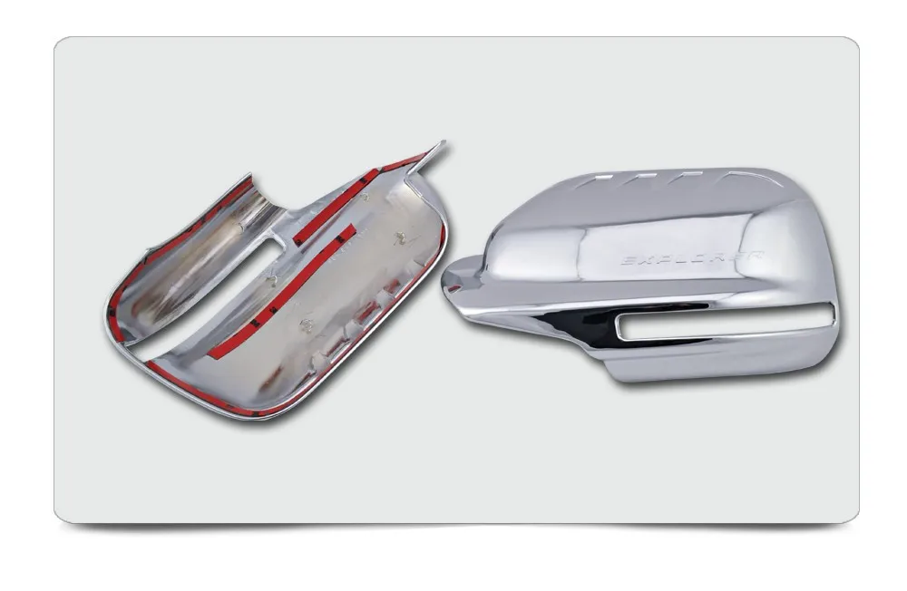 ABS Plating Chrome Mirror Cover For Ford Explorer 2012 2013 FULL With Turn Signal Light Cutout For North And South American f