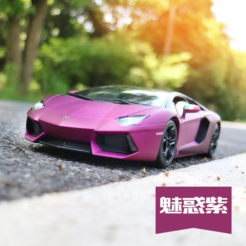 

High Quality Luxury Toys Pull Back Welly Large 1:18 Collection Die-cast Car Models Rambo LP700-4 Racing Car Home Decoration
