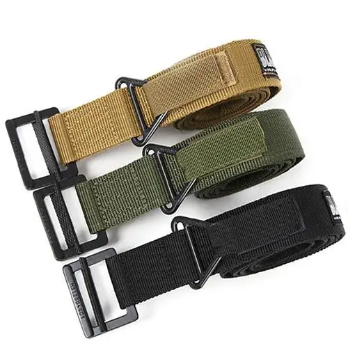 

Men Adjustable Survival Tactical Belt Emergency Rescue Rigger Military Waistband