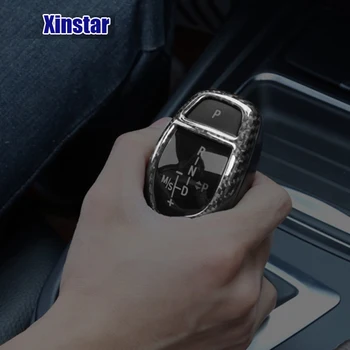 

Real carbon fiber Car gear knob decoration for BMW E46 E60 E90 F10 F30 F20 F20 X1 3 GT Z4 series can only fit Left Hand Drive