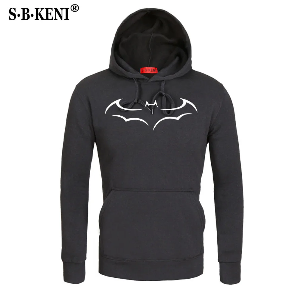 2019 Men's Hoodies Hip Hop Brand Hoodies Casual Sweatshirt with high quality Bat LOGO Print Sweatshirts Male Fashion hoodie