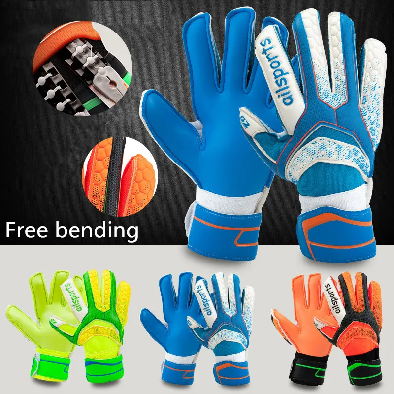 

Kids Adults Professional Goalkeeper Gloves Finger Protection Thickened Latex Soccer Football Goalie Gloves Goal keeper Gloves