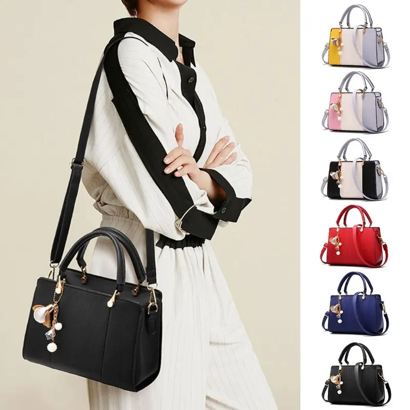 النساء السيدات الجلود حقيبة كتف حقيبة يد حقيبة أعلى-حقائب بيد Crossbody الأفاق محفظة