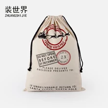 3 вида стилей Рождество Санта Мешки Хлопок Олень Navidad держатели мешок для конфет Рождество украшения для дома детей