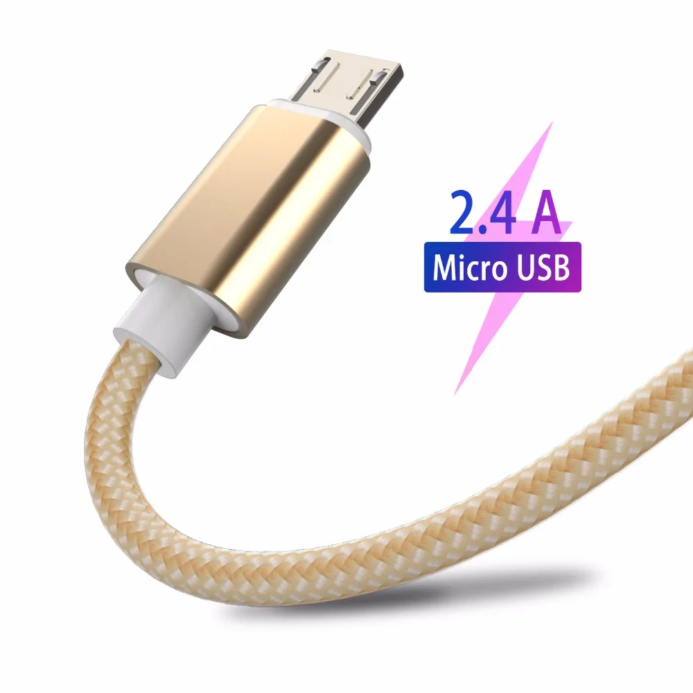 

2M 2A Micro USB Cable Smartphone Android Fast Charge Data Cables for Xiaomi Redmi note 5 plus 4x for Huawei for Samsung GalaxyS7
