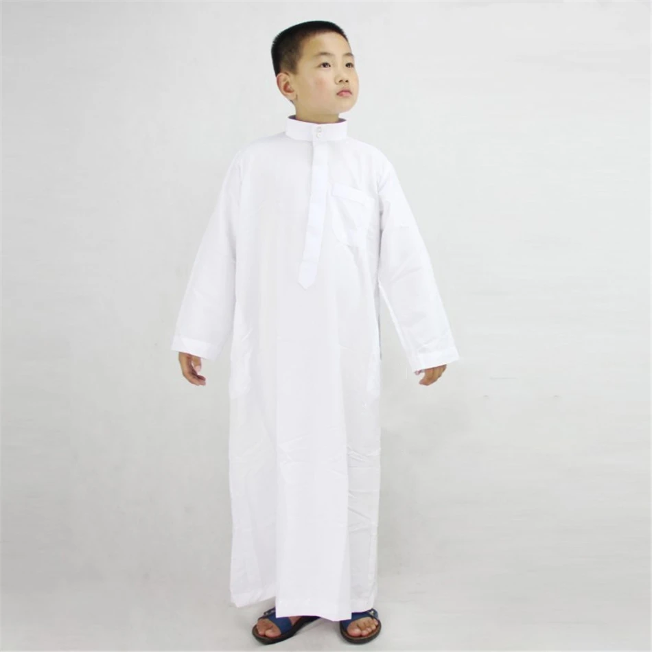 6 видов цветов Abaya Boy Jubba tobe мусульманская одежда для мужчин Арабский Кафтан с