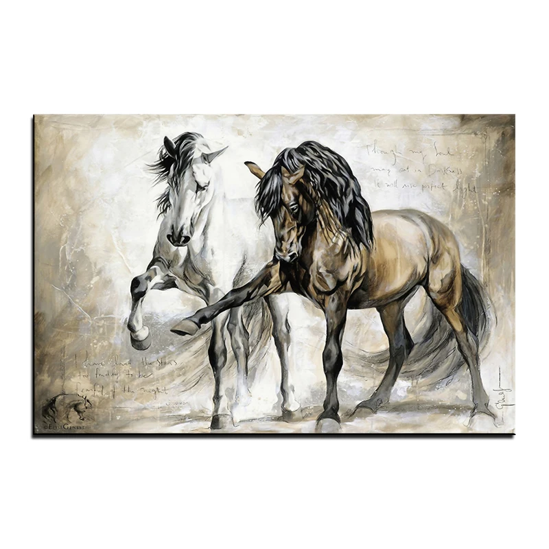 

Animals Horse Frame DIY Painting By Numbers Wall Art Picture Acrylic Canvas Painting For Home Decoration