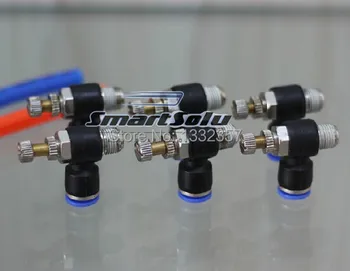 

Free shipping 20pcs/lot pneumatic fitting NES10-N03 3/8"NPT -10mm, Throttle valve ,air speed control