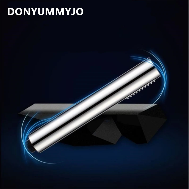 

DONYUMMYJO New ABS Chrome Finished Shower Head Bathroom Round Hand Held Nozzle Sprinkler