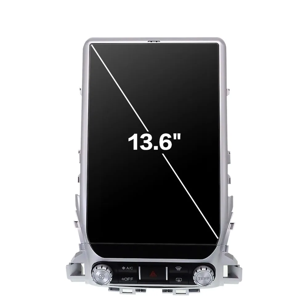Aotsr Android6 Tesla style 13.6 Car No DVD Player GPS Navigation For TOYOTA LAND CRUISER LC200 2016 2017 2018 stereo multimedia