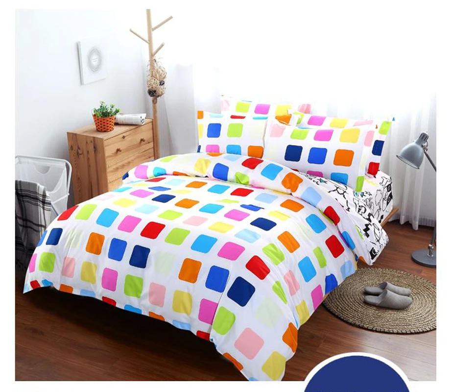 

Sookie Pretty Pink 3pcs Bedding Sets for Girls Ice Cream Printed 4pcs Duvet Cover Set Pillowcases Flat Sheet King Bed Linen