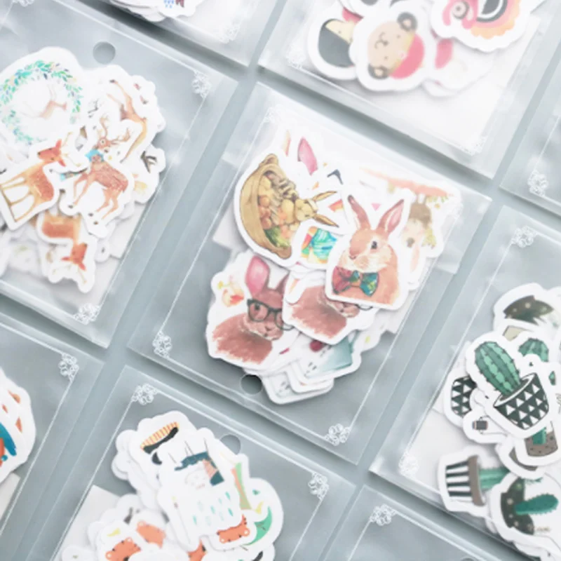 

40 Pcs/pack Creative DIY Colorful Little man kawaii Stickers Diary Planner Journal Note Diary Paper Scrapbooking Albums PhotoTag