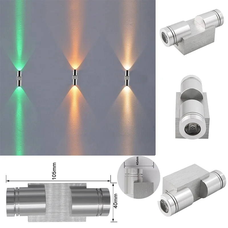 

LED Sconce Modern Creative Wall-Mounted Light with Aluminum Decoration Wall Light Modern Restroom Bathroom Mini Led Lamps