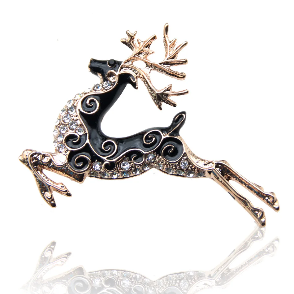 Buy Fashion Office Women Deer Brooch Pin Rhinestone