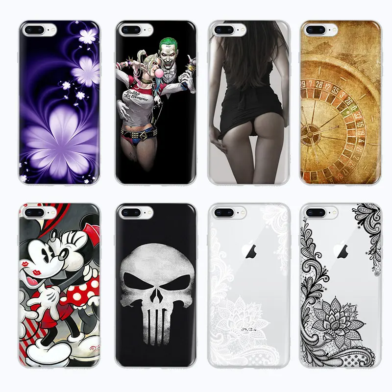 

Painting Case For iPhone 8 7 6 6S 6 S Plus X XS Max XR Soft Silicone TPU Ultra Thin Painted Back Cover For iPhone 5S 5 S SE Case