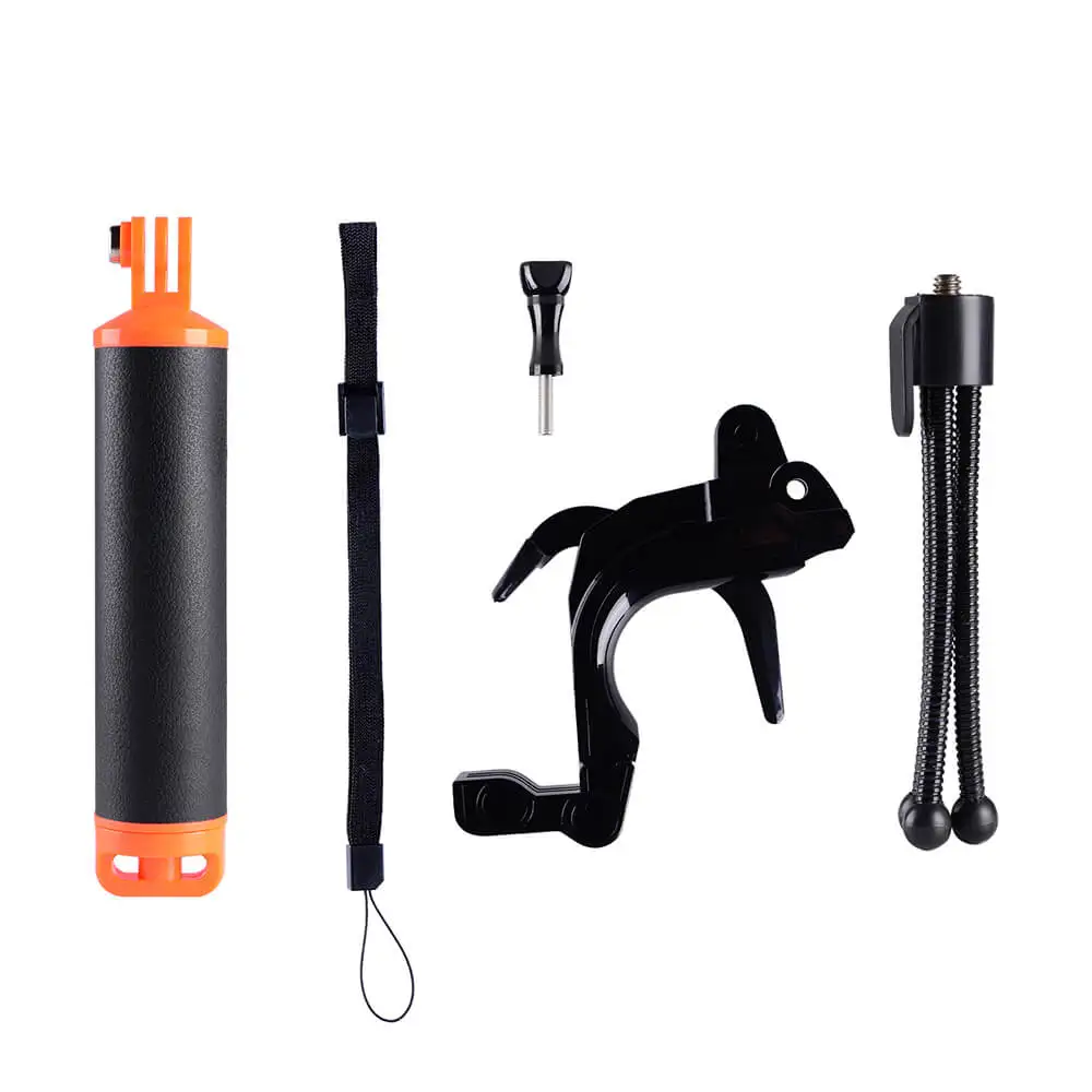 GoPro Section Pistol Trigger Set GoPro Floating Handle Buoyancy Shutter Stabilizer+Tripod Mount For GoPro Hero 54 SJCAM SJ 4000 Xiaomi Yi 4K M1 (4)