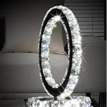 Светодиодная декоративная лампа, роскошная Хрустальная настольная лампа, прикроватная лампа для спальни, лампа для гостиной, современный минималистичный Свадебный светильник