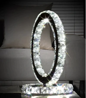 

LED Decorative Lamp Luxury Crystal Table Lamp Bedroom Bedside Lamp Living Room Lamp Modern Minimalist Wedding Lighting Fixture