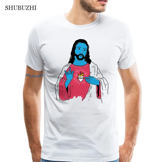 Vintage Jesus Shirt Men Short Sleeve I Love Jesus Christ cotton t shirt