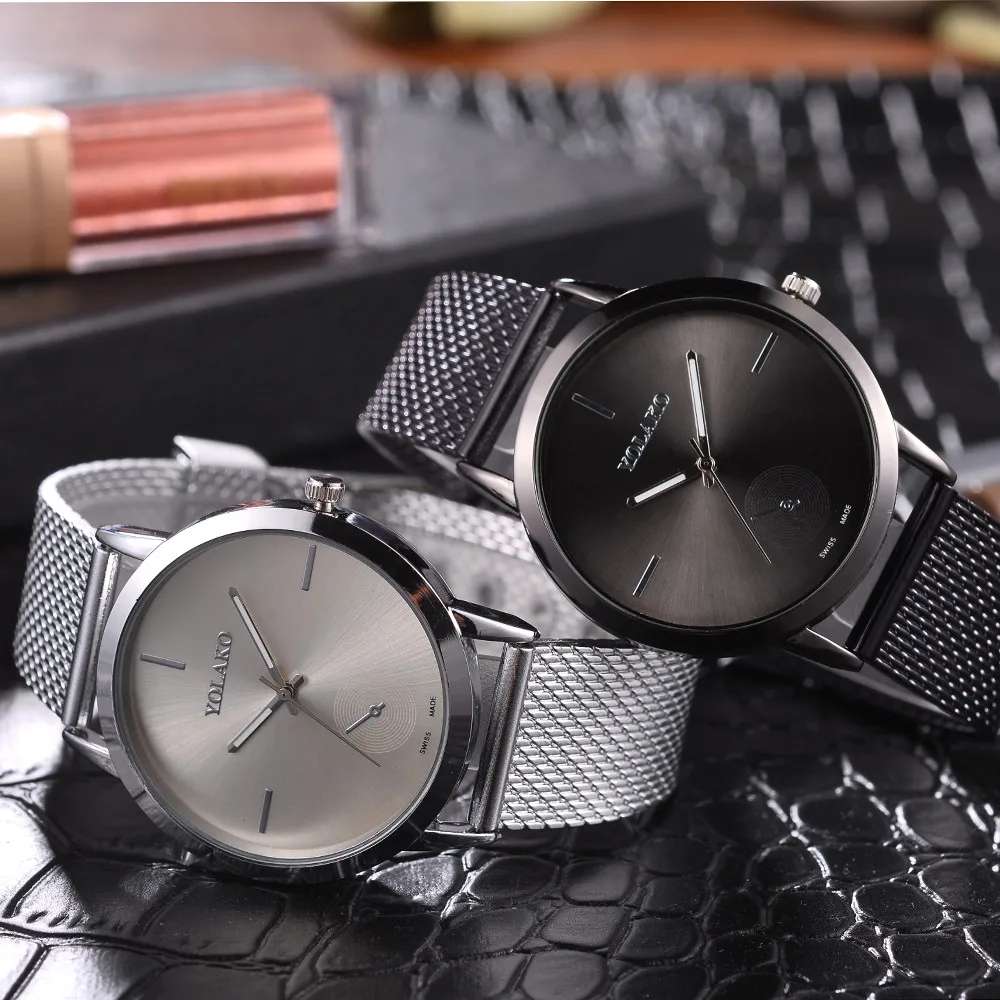 

2019 Rose Gold Silver Watches Women Female Mesh Band Stainless Steel Analog Quartz Wristwatch Dress Watch Relogio Feminino