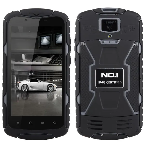 free ship No 1 X1 Waterproof Shockproof Phone Android 4 4 MTK6582 Quad core 5 1280x720