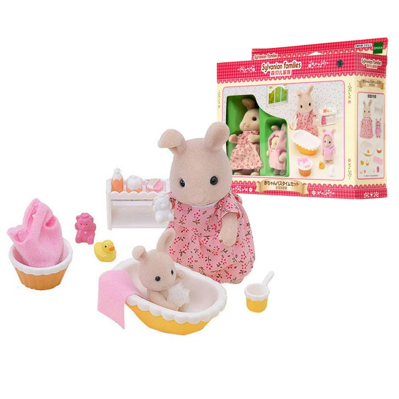 Sylvanian Families Кукольный домик для мамы и ребенка, набор для игр с 2 фигурками и аксессуарами, подарок для девочек и детей - Цвет: 22338